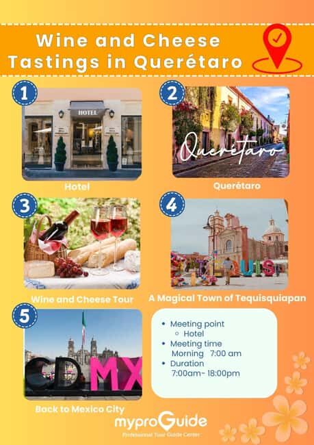 Querétaro: Wine and Cheese Tastings (ENG/CH Private/Join) - Key Points