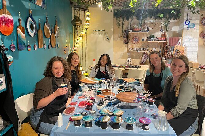 Resin Art Classes Melbourne: Cheeseboards & Coasters - The Sum Up