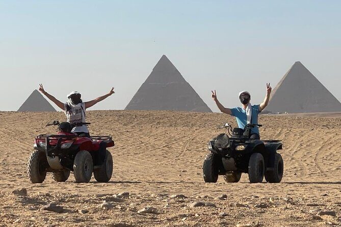rivate pyramids ATV tour experience - Discovering the Giza Pyramids on a Quad Bike