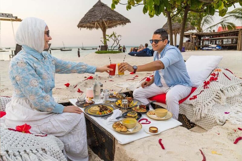Romantic Beach Dinner with Drone Photos - Key Points