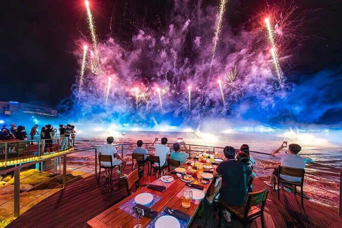 Romantic Dinner with Fireworks, Symphony & Kiss of the Sea Show - Key Points