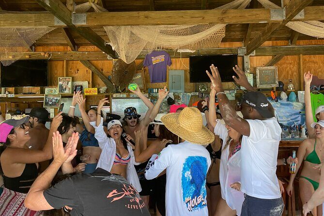 Rose Island Boat Party, Beach Getaway & Floating Bar - Key Points