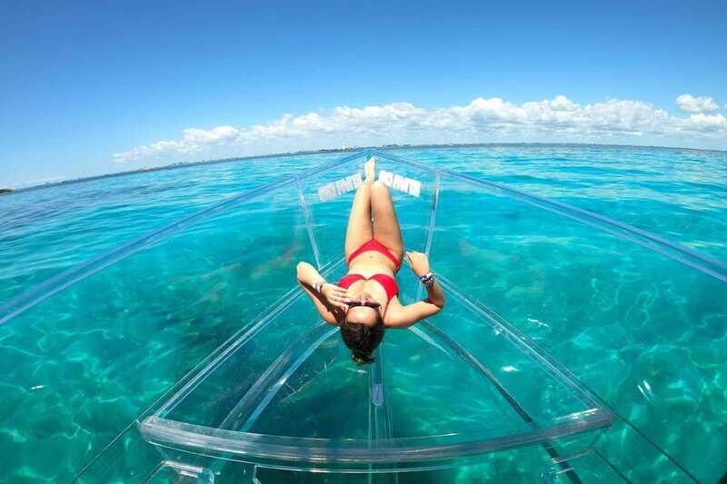 Sail around cancun in the best transparent boat + 2 drinks - FAQ