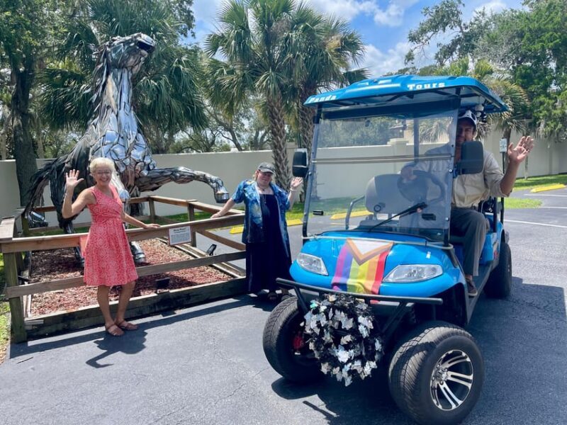 Saint Augustine: Outdoor Art Tour by Electric Golf Cart - Key Points