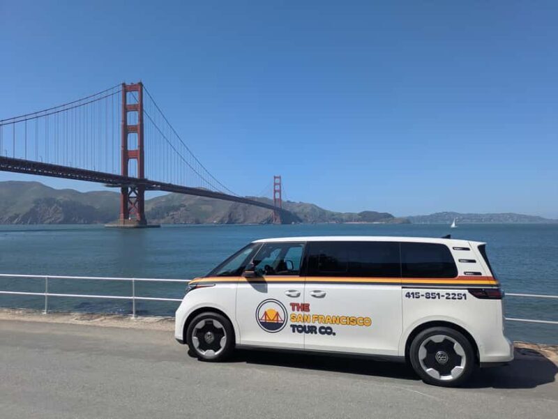 San Francisco Private City Tour in New EV Volkswagen Van - Key Points