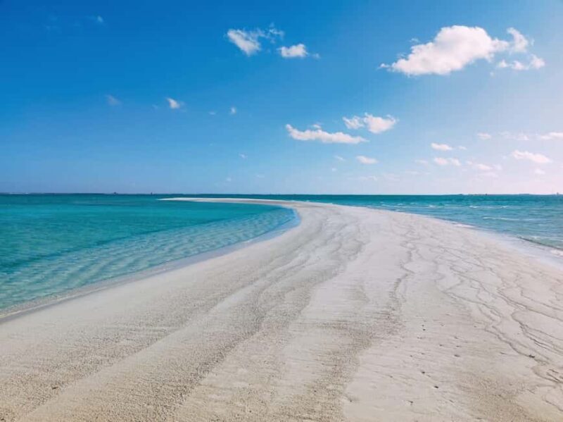 Sandbank, Boat Trip with Umbrellas and Water - Key Points