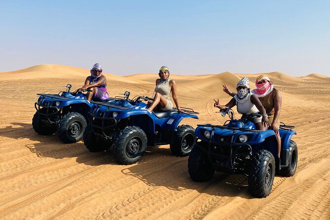 Self Drive Quad Bike in Open Desert With Sand Boarding and Camels - Starting Point and Transportation
