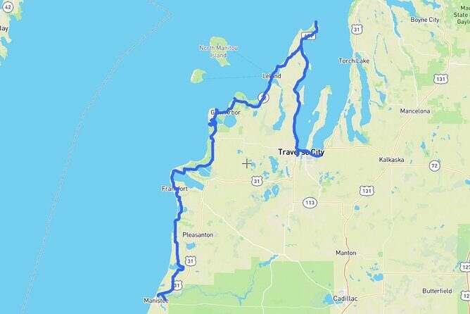 Self-Guided Audio Driving Tour in Michigan Lakeshore, M-22 - Pierce Stocking Scenic Drive