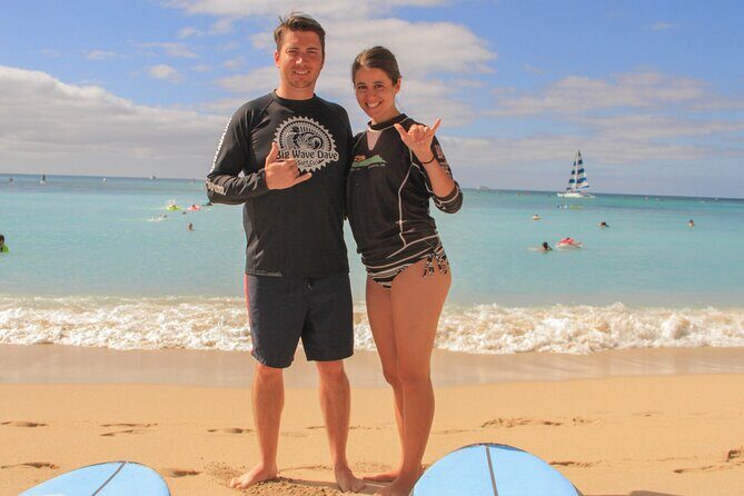 Semi-Private Surf Lesson for 2 or 3 people on Waikiki Beach - The End of the Lesson and Returning to Shore