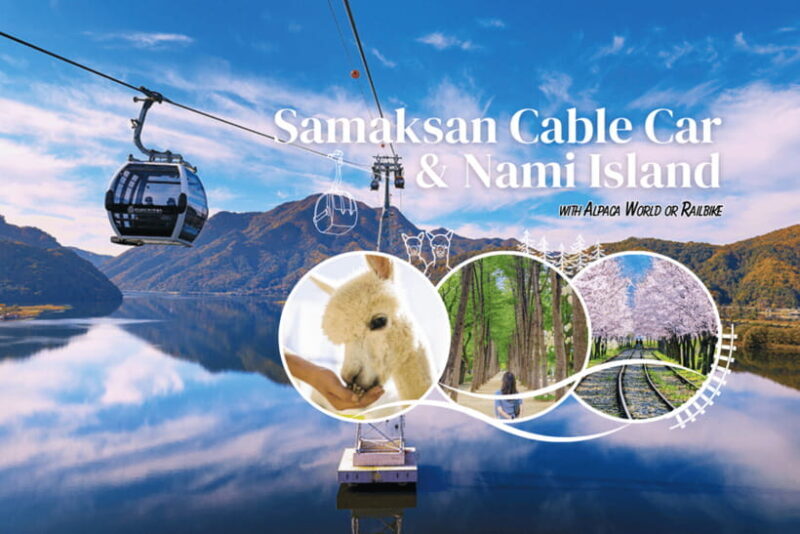 Seoul: Samaksan Cable Car & Nami with Alpaca World/Railbike - Key Points