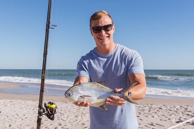 Shark and Fishing Ultimate Combo Beach Fishing Excursion 4 Hrs - Key Points
