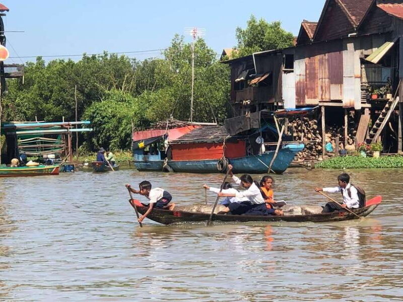 Siem Reap Floating Village Kampong Phluk Sunset with Boat - The Practical Side of the Tour