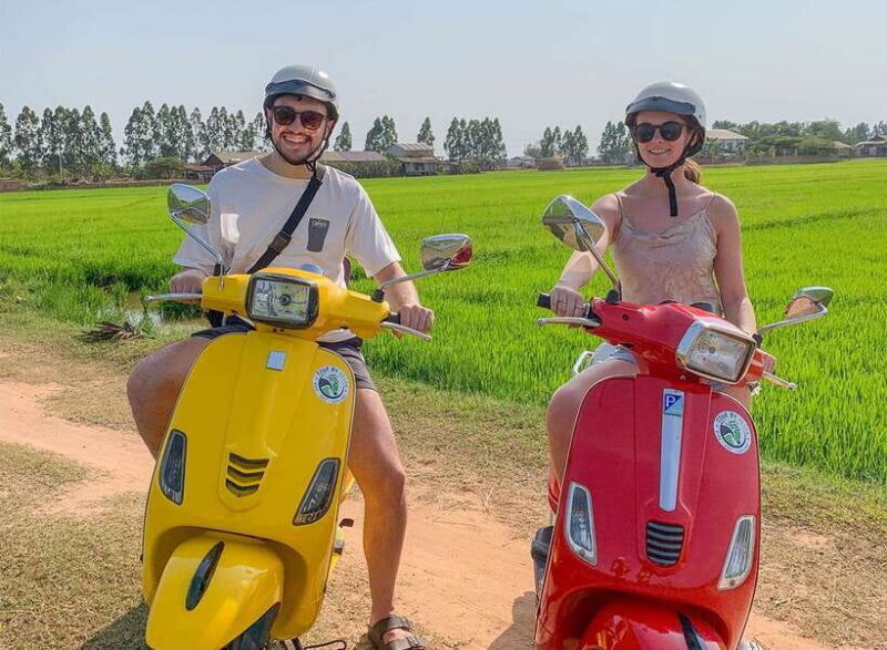 Siem Reap: Floating Village Sunset Boat Guided Vespa Tour - The Sunset from the Top Deck