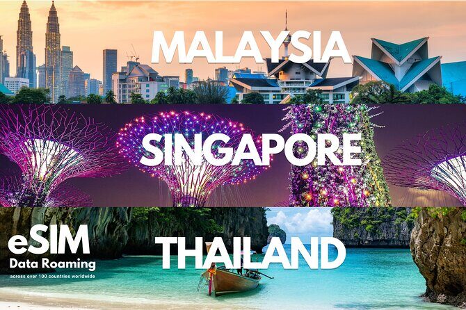 Singapore, Thailand & Malaysia eSIM: 0.5GB Daily to 30GB-30 Days - Key Points