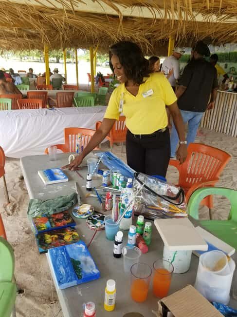 Sip & Paint with lunch on exciting Ffryes Tiki beach Bar - FAQs
