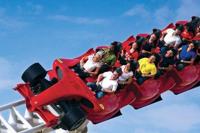 Skip the Line Ferrari world ticket with Pickup and drop off - A Deep Dive into the Ferrari World Experience