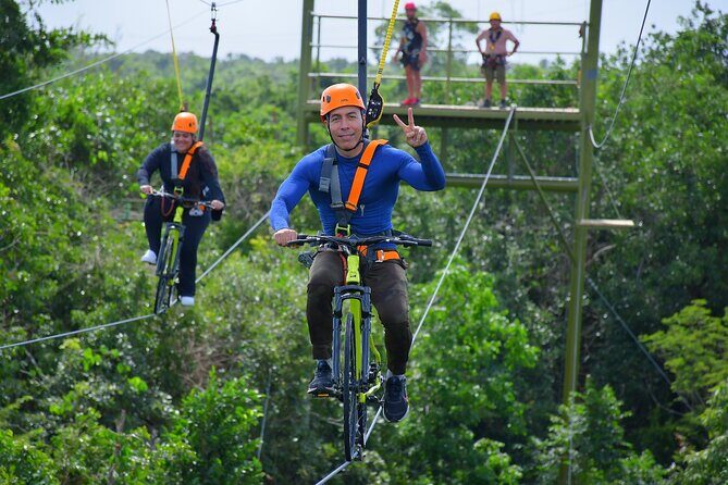 Sky Trail: Sky Bike, Tarzania, Bungee Swing & Zip Line with lunch - Exciting Adventure in Cancun: Sky Trails Sky Bike and More