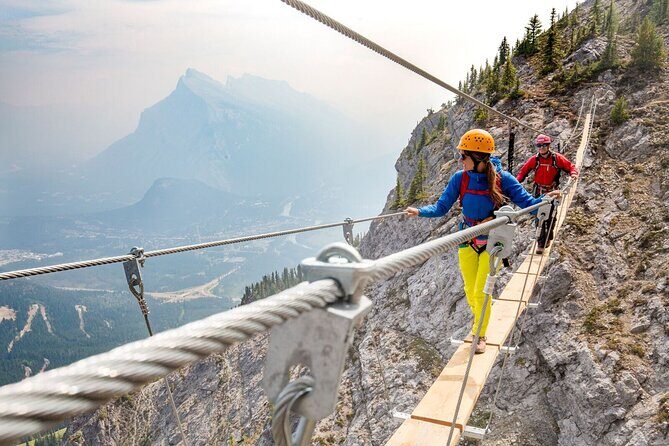 Small-Group Guided Via Ferrata Climbing with Banff's Best Views - An Introduction to the Via Ferrata Experience