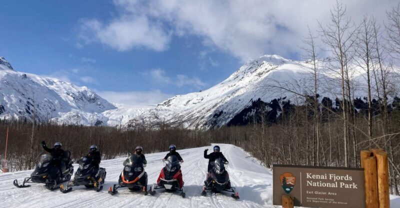 Snowmobile and Snowshoe Dual Adventure from Seward, AK - Snowshoeing: Up Close to Exit Glacier