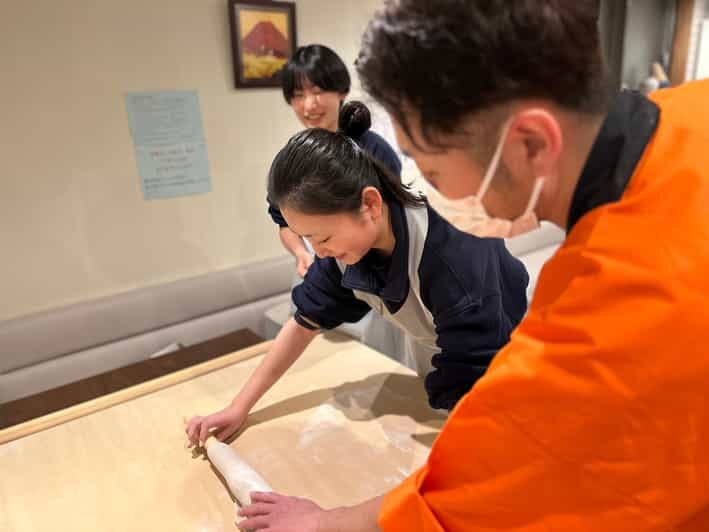 Soba noodle making experience and tempura, Hokkaido sakeplan - An In-Depth Look at the Soba Noodle Making & Sake Tour
