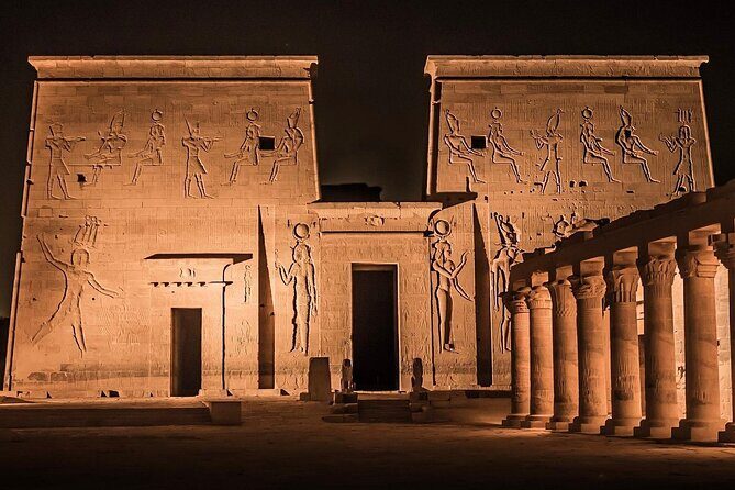 Sound and Light show at Philae Temple in Aswan - An Illuminating Journey through Ancient Egypt: Sound and Light Show at Philae Temple in Aswan
