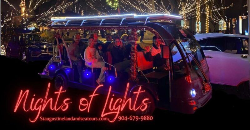 St Augustine: Nights of Lights Tour by Electric Cart - An Overview of the Experience
