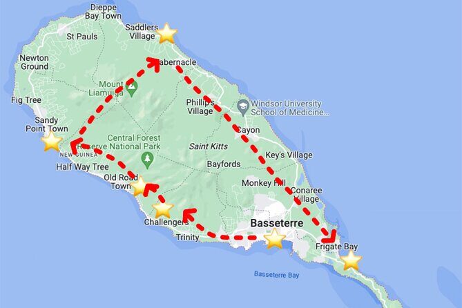 St. Kitts Scenic Island Tour with Beach Option - Key Points