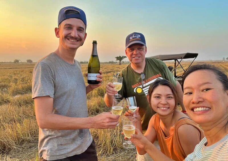 Stunning Sunset tour by vintage jeep - Discovering Cambodia’s Rural Charm