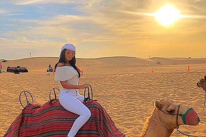 Sun Downer Desert Safari With Camel Trekking, BBQ and Buffet Dinner - Arriving in the Desert: The Itinerary Breakdown
