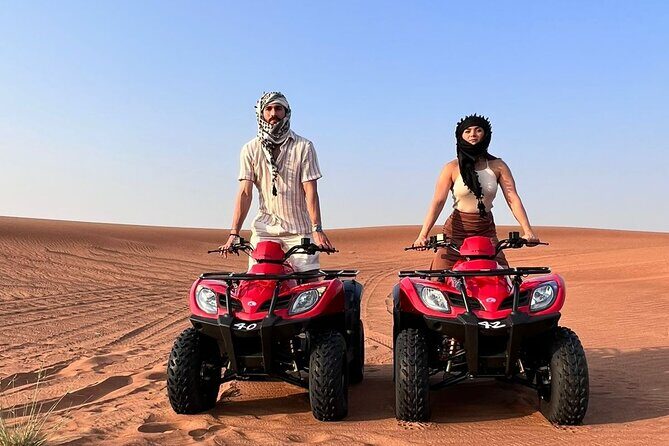 Sunrise Desert safari With Quad bike ride Sandboard & Camel ride - Key Points