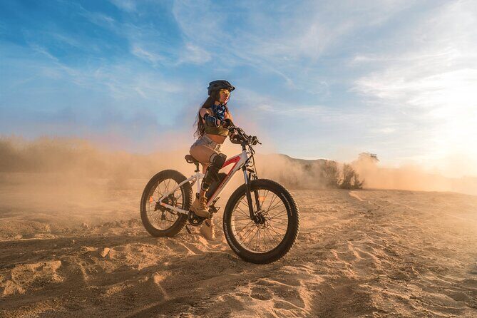 Sunset E-bike Beach Ride with Mexican Dinner and Margaritas - Key Points