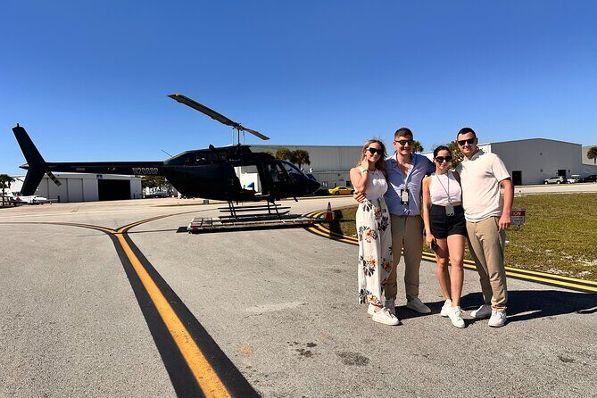 Sunset Helicopter Tour around Hard Rock Guitar, Cities & Beaches - What the Experience Offers