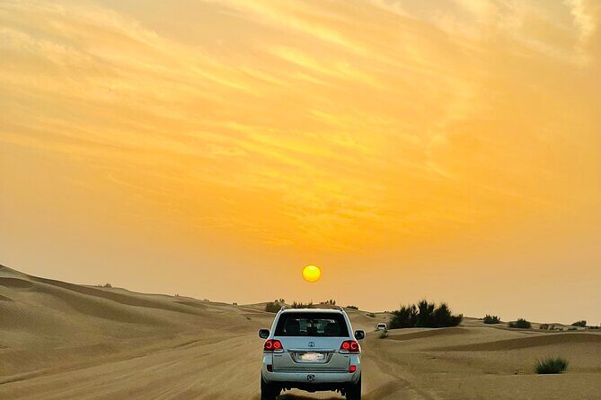 Sunset Safari with BBQ Dune Drive Camel Ride & Dune Buggy option - An Authentic Desert Adventure in Dubai