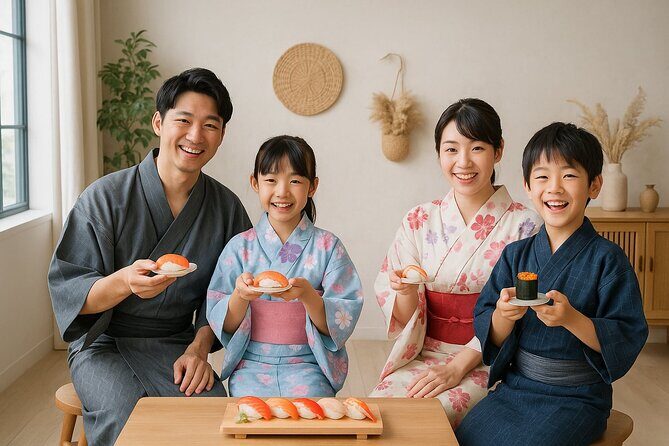 Sushi Making in Yukata - Key Points