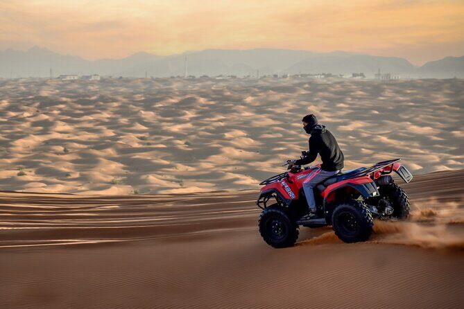 Suzuki 400CC 2Seater QUAD BIKE Self Drive to open desert - Key Points