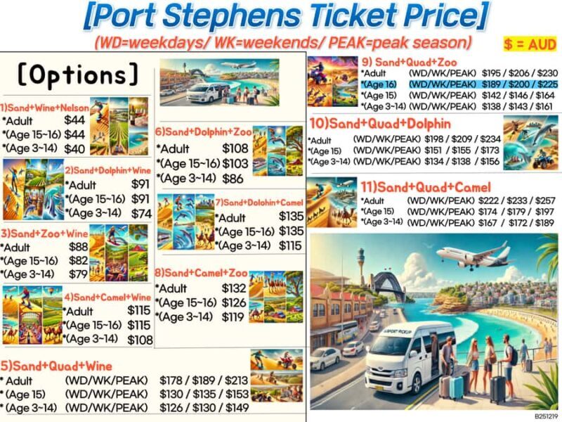 Sydney Port stephens (Tickets are not included) - Authentic Experiences and Unforgettable Memories