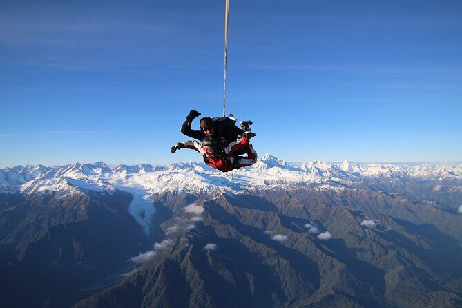 Tandem Skydive 16,500ft from Franz Josef - Key Points