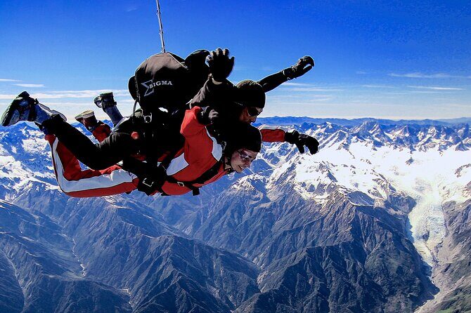 Tandem Skydive 18,000ft from Franz Josef - The Spectacular Views You’ll Encounter