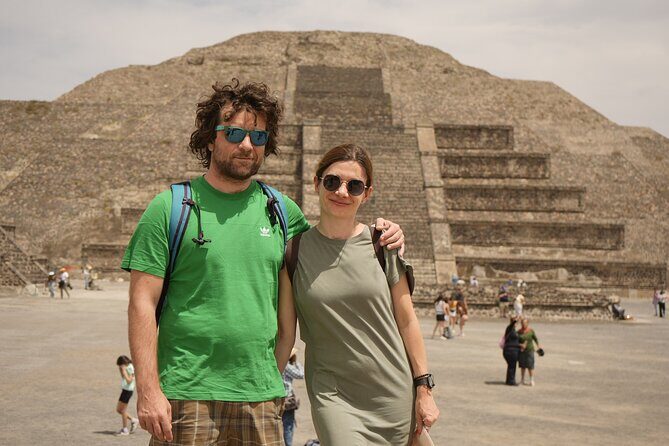 Teotihuacan full day tour, caves, pyramids, transport CDMX - Key Points