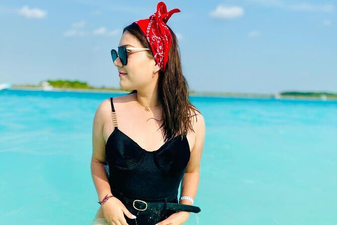 The Best Experience on 7 Colors Lagoon - Bacalar Pontoon Tour from Riviera Maya - The First Stop: Cenote Azul