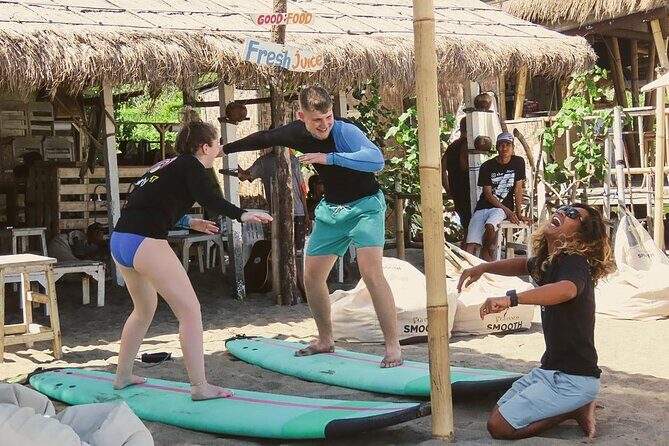 The funniest private 2 hour surf lesson, Canggu - Insights from Reviews
