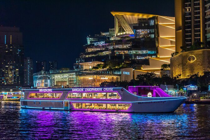 The Newest Luxury 5-Star Bangkok Chao Phraya Dinner Cruise - Key Points