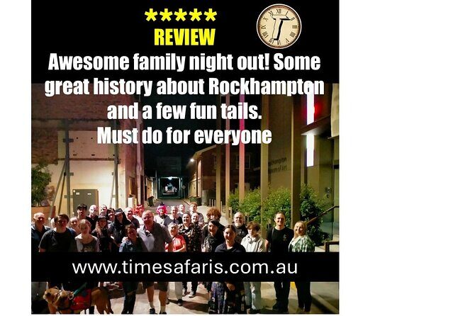 Time Safaris Ghost, Murder and Jack the Ripper Walk Rockhampton - FAQs