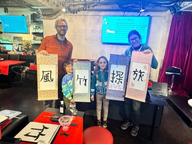 Tokyo: Calligraphy on Kanji Fan & Scroll with Drink - Authentic Cultural Connection and Learning