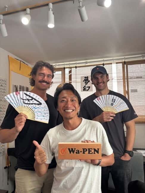 Tokyo:Calligraphy &Make your original folding fan in Asakusa - A Step-by-Step Breakdown of the Experience