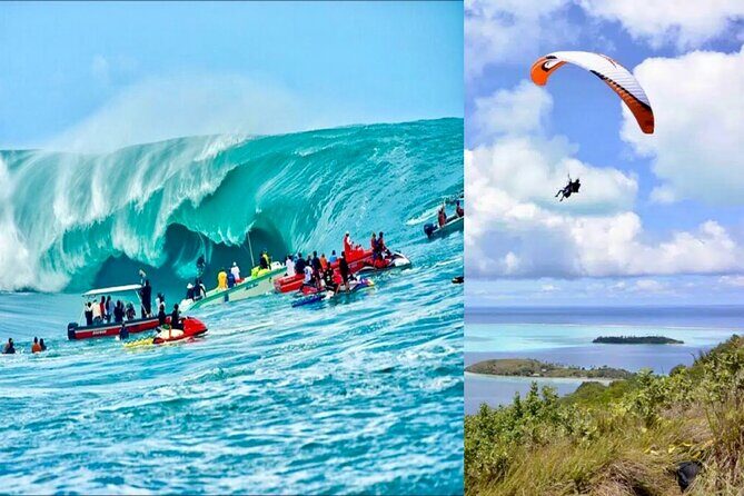 Tour of the island and Peninsula WITH Paragliding and Taxi Boat (Teahupoo) - A Full-Day Tahiti Adventure: Island and Peninsula Tour with Paragliding and Taxi Boat