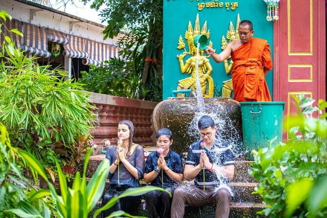 Traditional Khmer Water Blessing by Monk and Lotus Farm Visit - Key Points
