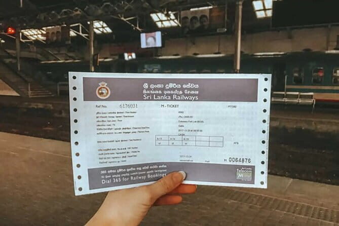 Train Tickets Reservation from Nuwara Eliya to Kandy or Colombo - Practical Considerations and Limitations