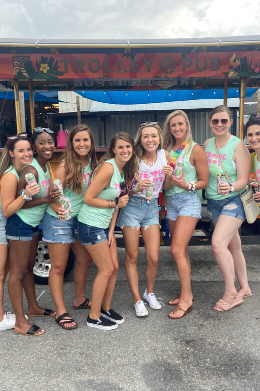 Trolley Pub Party Bike through St. Pete with Bar+Mural Stops - An Authentic Look at the Experience