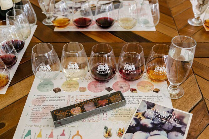 Tulloch Wines - Wine Tasting paired with Local Handmade Chocolates - The Sum Up